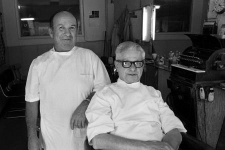 1977 Star Billiard Barbers - Fred (Right) 100 Block 20th Street West, Saskatoon, SK