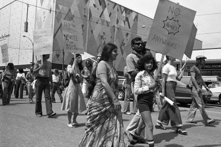 1977 Nuclear Protest, Saskatoon, SK 23rd Street 