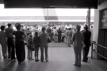 Saskatoon Exhibition Parade 1977 from Bay Parkade