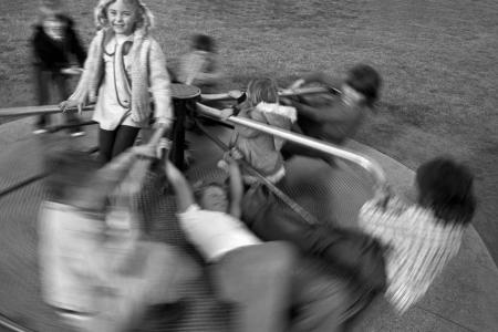 Vomit Inducing, bone breaking kids merry-go-round located at Ave D & 37th Street 1977
Saskatoon, SK